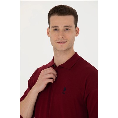 Erkek Bordo Basic Kazak