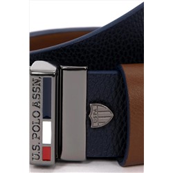 Erkek Çift Taraflı Lacivert Kemer