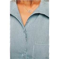 Костюм домашний брючный с рубашкой 394BLU