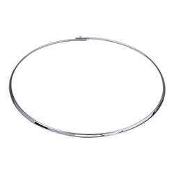 Колье Геометрия (покрытие родий) 40см, Есть комплект