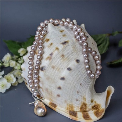 Бусы серебро 01417S3D7.45