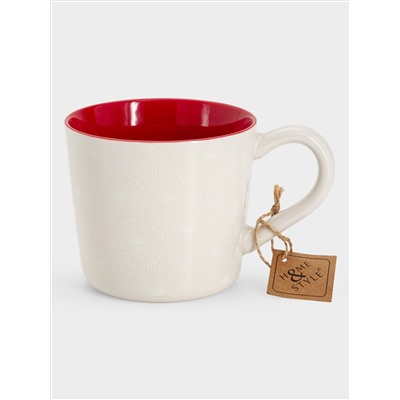 Кружка, 450 мл, красная, Frost