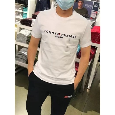 Мужская хлопковая футболка ТОММИ ХИЛФИГЕ*Р