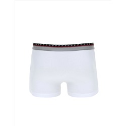 Beyaz Pamuk Karışımlı Atlet Boxer Set