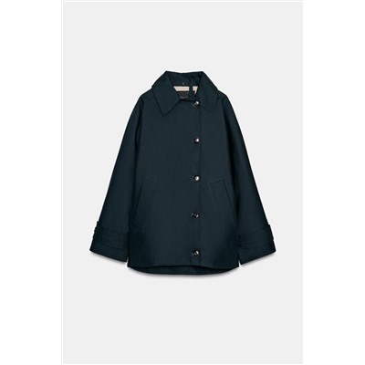 ZW COLLECTION FAUX FUR COLLAR TRENCH COAT