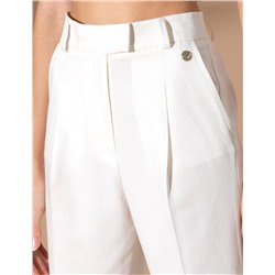 Ekru Havuç Fit Kumaş Pantolon