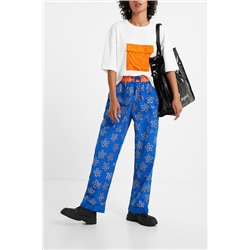 Pantalón largo floral