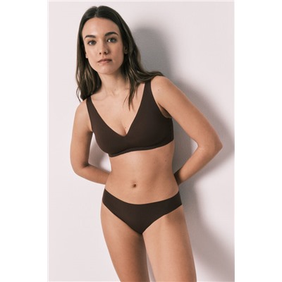 Braga clásica microfibra clean cut marrón