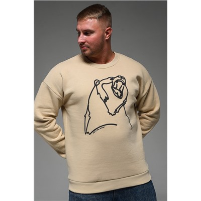 8535 Мужской свитшот оверсайз