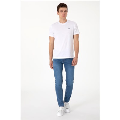 Erkek Açık Mavi Jean Pantolon