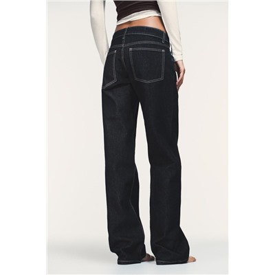 TRF LOW-RISE WIDE-LEG JEANS