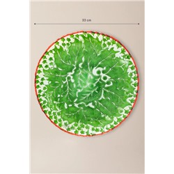 Nora Servis Tabağı - Yeşil - 33 cm