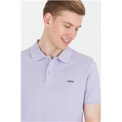 Erkek Lila Basic Polo Yaka Tişört