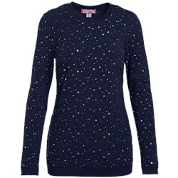 koi Scrubs Limited Edition Audrina Navy/Hologram Silver Tee