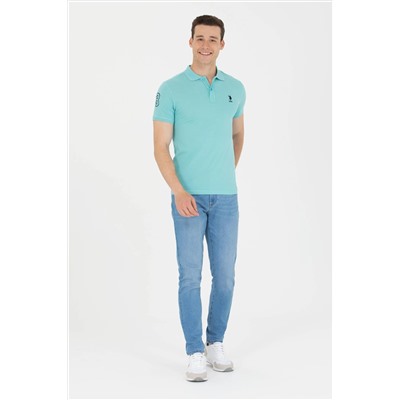 Erkek Mint Basic Polo Yaka Tişört