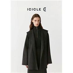 Женское шерстяное пальто с капюшоном АЙСИК*Л