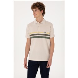 Erkek Regular Fit Polo Yaka Taş Tişört