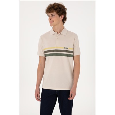 Erkek Regular Fit Polo Yaka Taş Tişört