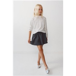 FLOCKED PRINT BERMUDA SKORT