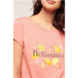 Розовая футболка Chrys с узлом