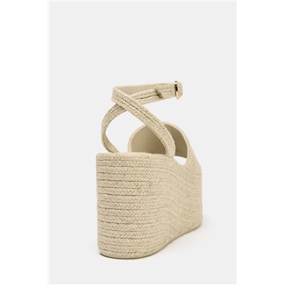 JUTE PLATFORM WEDGES