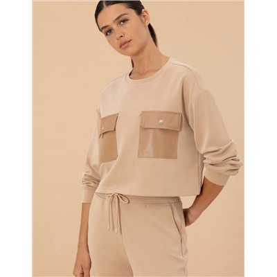Bej Sweatshirt