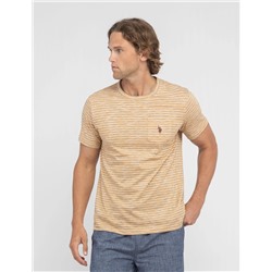 END ON END STRIPE SLUB JERSEY T-SHIRT