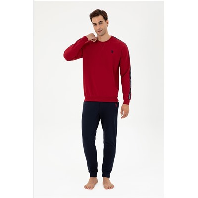 Erkek Bordo Pijama Takımı