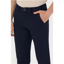 Erkek Lacivert Kanvas Pantolon