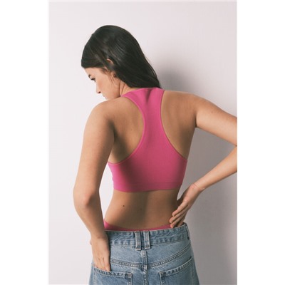 Sujetador deportivo Seamless rosa