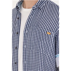 Erkek Lacivert Uzun Kollu Gömlek