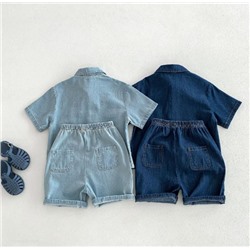 Летний джинсовый костюм для мальчиков