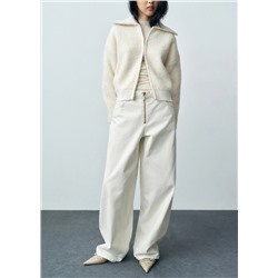 Jeans wideleg cremallera