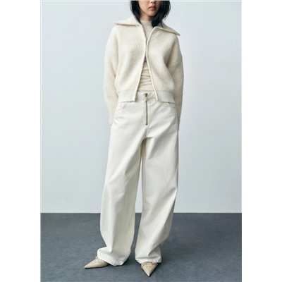 Jeans wideleg cremallera