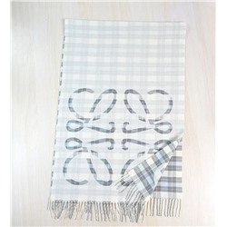 Зимний теплый мягкий клетчатый жаккардовый шарф