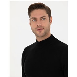 Siyah Slim Fit Kazak