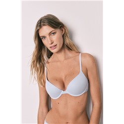 Sujetador push up algodón azul GORGEOUS