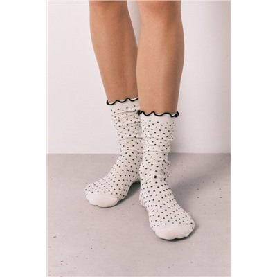 Pack 3 calcetines largos estampado blanco y negro