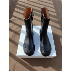 Оригинальный заказ международной торговли The Ro*w, короткие демисезонные женские ботинки на плоской подошве "Челси" с боковой молнией