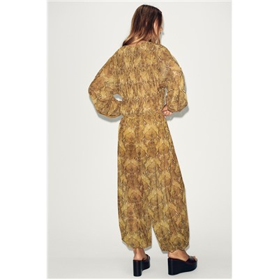 PRINTED BALLOON TROUSERS