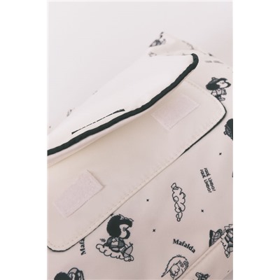 Neceser grande nylon blanco Mafalda