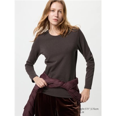 HEATTECH Ultra Warm Crew Neck T-Shirt (Long Sleeve)