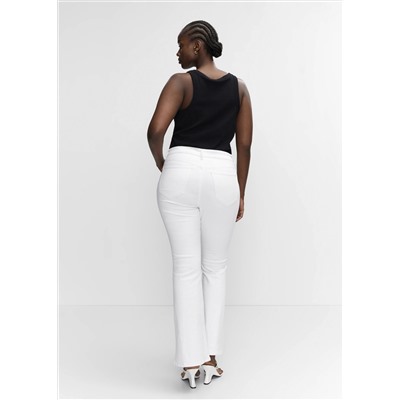 Jeans flare tiro medio