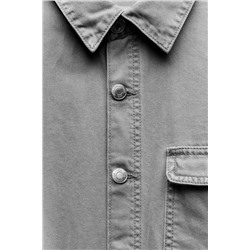 TRF FADED-EFFECT DENIM JUMPSUIT