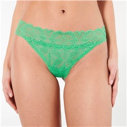 Tanga de encaje floral