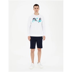 Beyaz Regular Fit Sweatshirt