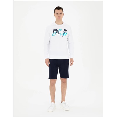 Beyaz Regular Fit Sweatshirt