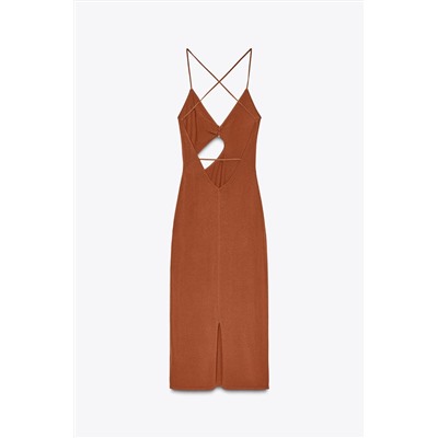 KNIT DRESS WITH CUT OUT DETAIL