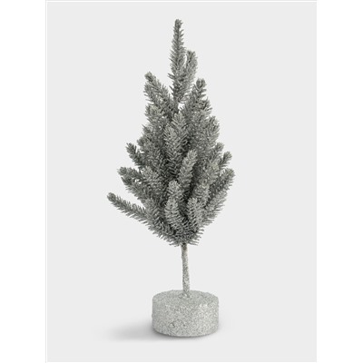 Ель искусственная, 30 см, полиэтилен, серебристая, New year