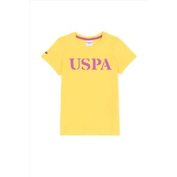 Erkek Çocuk Açık Sarı Bisiklet Yaka Tişört